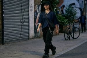 Dark Edgy Streetwear With Boots And Chains