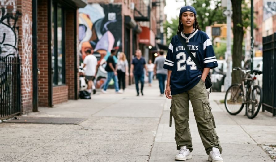 Jersey Outfit Ideas With Cargo Pants That Slay