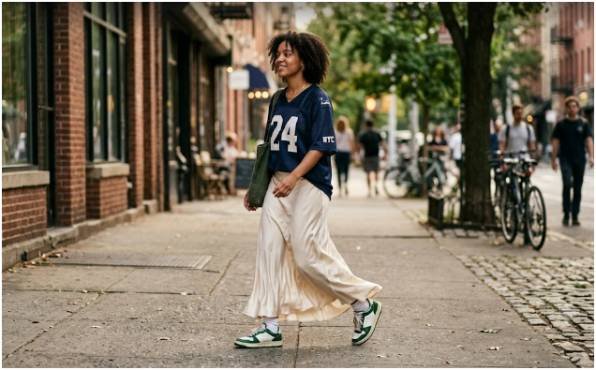 Wear a Jersey With a Maxi Skirt